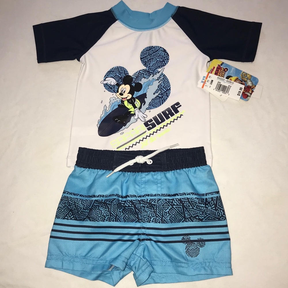 Baby boy Mickey Mouse Safari two-piece swimsuit